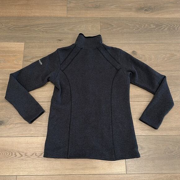 COLUMBIA Dark Heathered Gray Titanium Fleece Full Zip-Up Jacket Size Medium - Picture 2 of 11